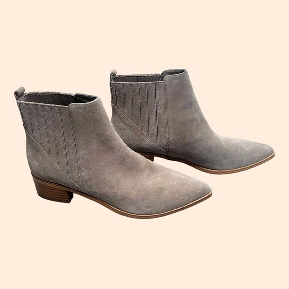 Marc Fisher Yolli Suede Booties - Picture 1 of 8